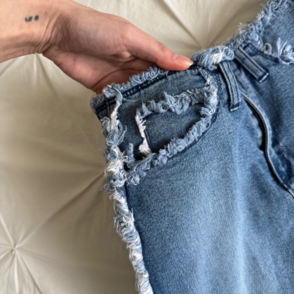 y2k Nevada distressed denim mini skirt - Picture 3 of 9